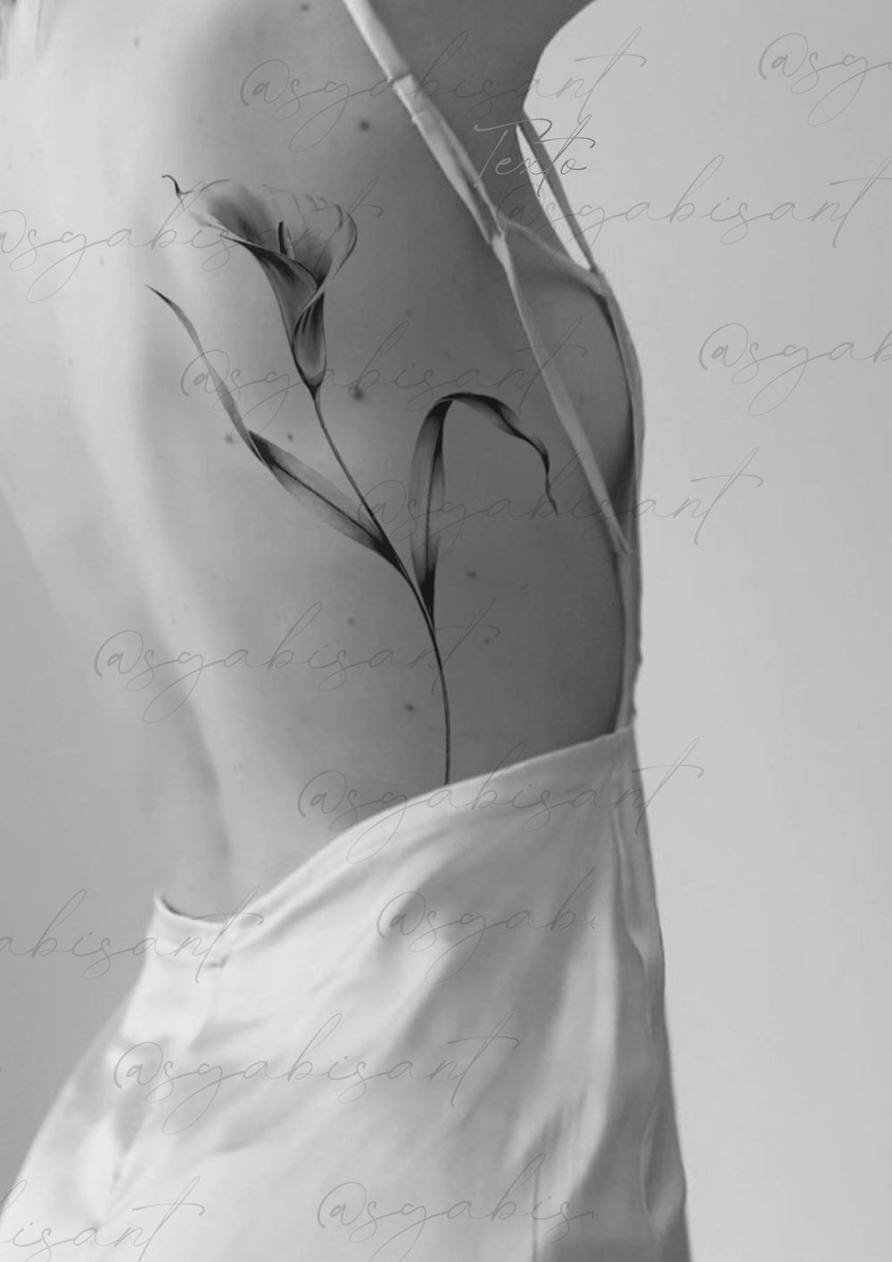 Exclusive design preview: a single long-stemmed flower along the back